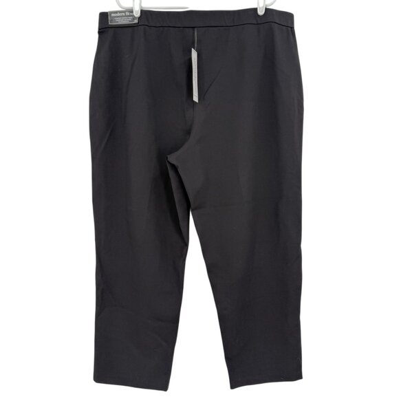 Alfred Dunner Women's Pull-on Stretch Narrow Leg Modern Fit Black Pants 2X NWT - Picture 2 of 11